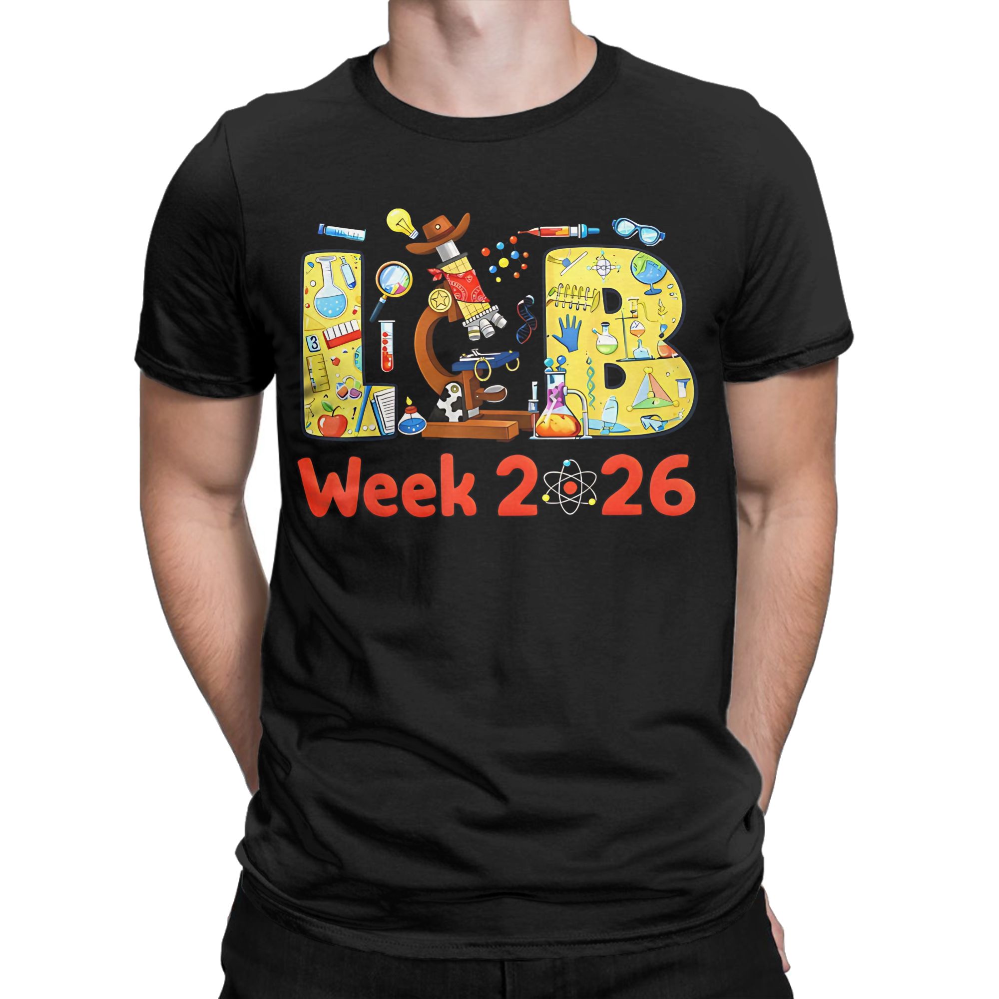 Medical Lab Week 2026 - 2026 テックメディカルサイエンスラボラトリー 科学者 グラフィック 100% コットン