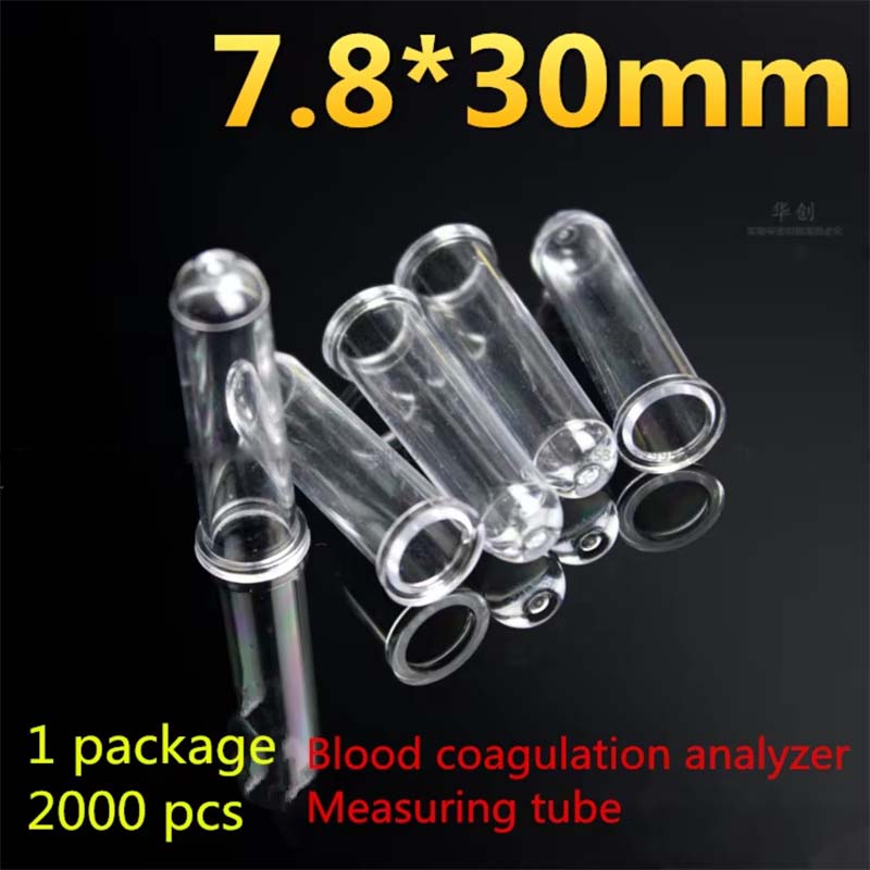 Medical Lab Supplies - 医療研究所 血液採取凝固分析装置 計測管 2000本入りパック 7.8X30mm 生化学研究所用品