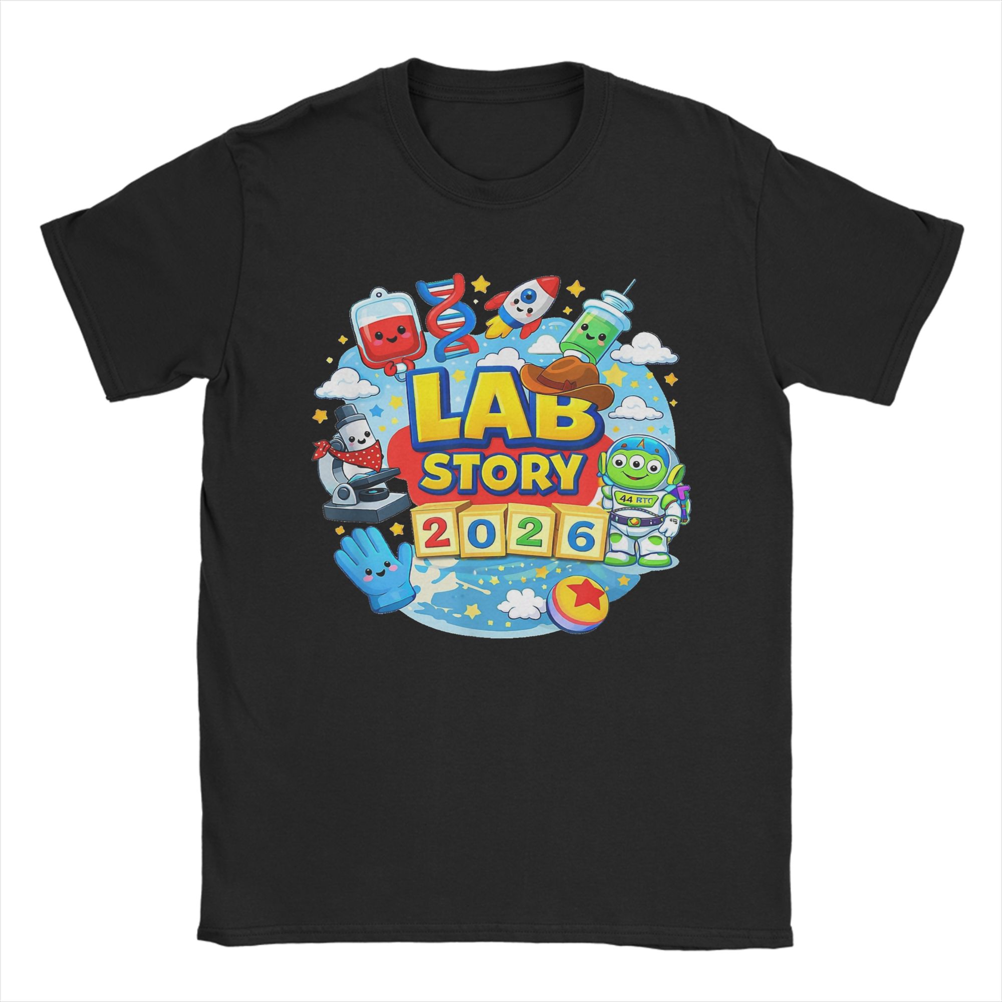 Medical Lab Week 2026 - 2026 ラボウィーク医療ラボ技術者 Tシャツ男性クレイジーコットン Tシャツラウンドカラー半袖 Tシャツギフトアイデア服