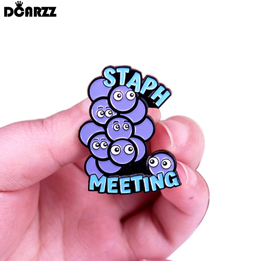 DCARZZ 生物学ブドウ球菌エナメルピン面白いラボ医療ラペ - Medical Lab Gifts のレビューと価格